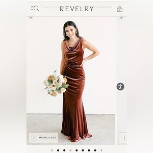 REVELRY Faith Velvet Dress